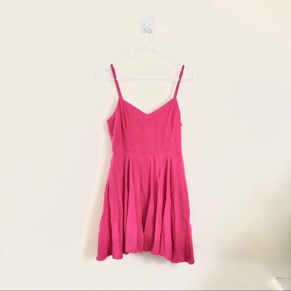 💕 Aritzia TALULA Hot Pink Lipinski Dress Sz 6 💕 - Picture 1 of 6